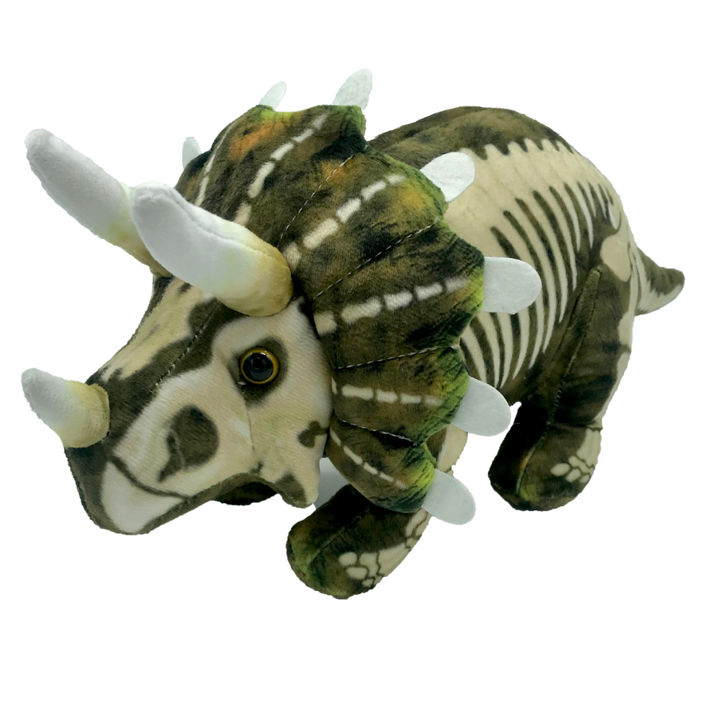 Trevor Triceratops 42cm Skeleton Plush Western Australian