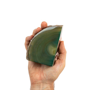 Agate Bookends Green