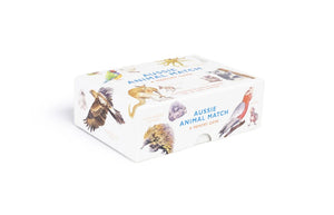 Side view image of Aussie Animal Match memory game packaging