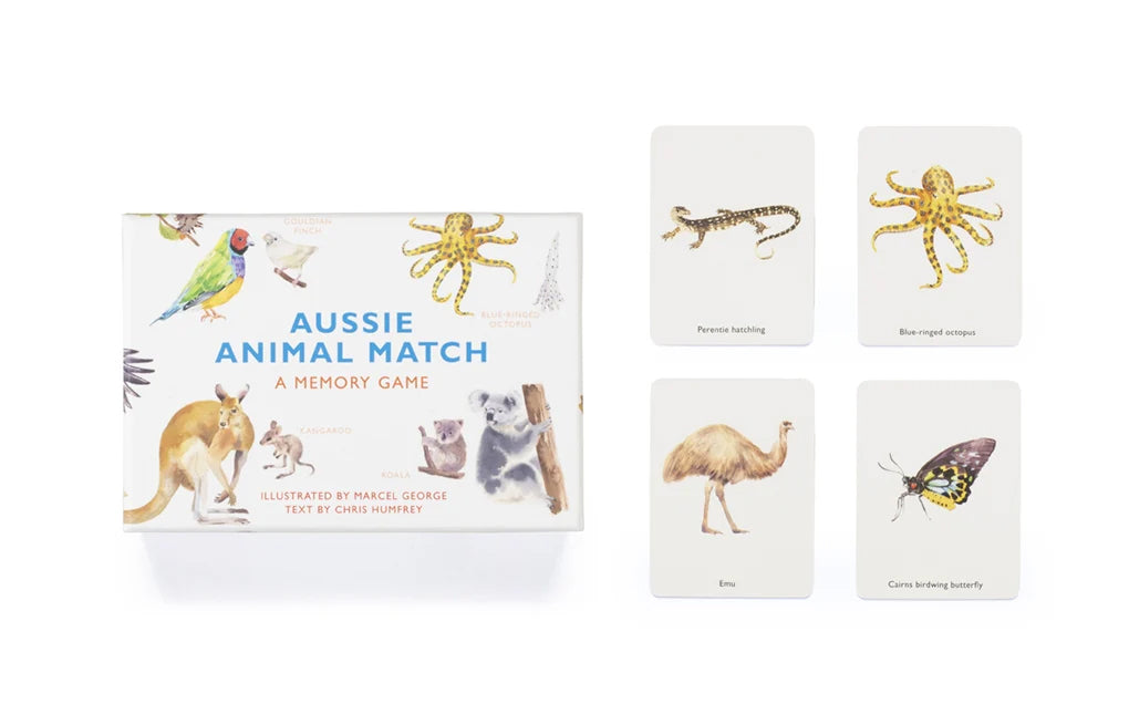 Aussie Animal Match: A Memory Game by Chris Humfrey