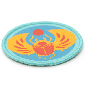 Iron on Embroidered Patch: Scarab