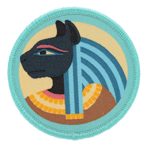 Iron on Embroidered Patch: Bastet Cat