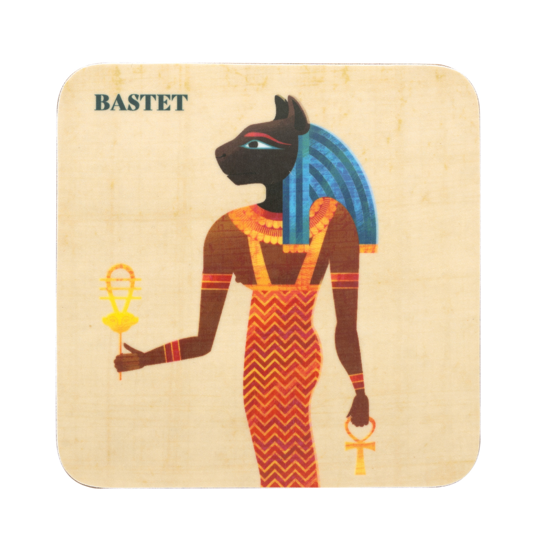 Coaster: Bastet Pharaoh Melamine Coaster 
