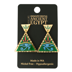 Acrylic Earrings Eye of Horus Dangles