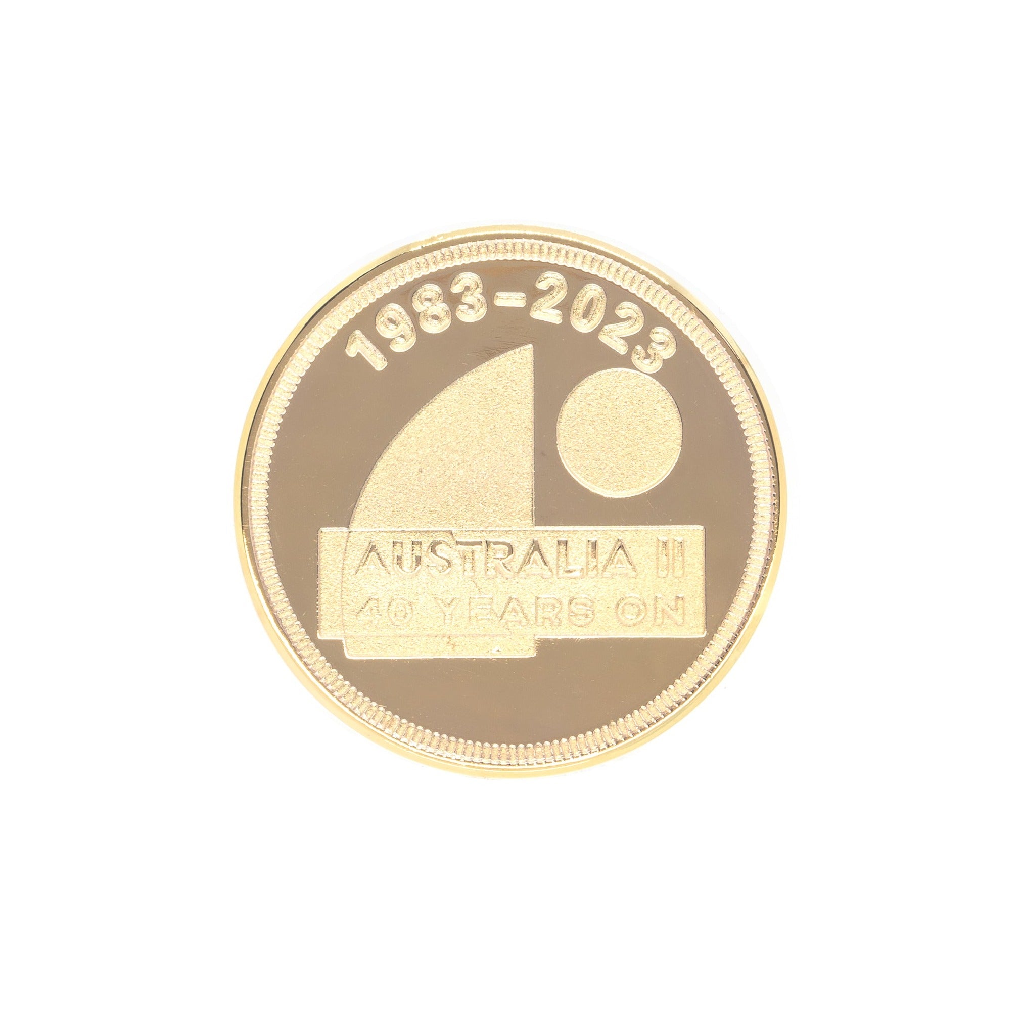 Australia II 40 Years ON Gold Plated Souvenir Coin collectable
