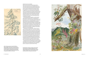 Image of two pages of book titled Botanical Sketch books by Helen and William Bynum