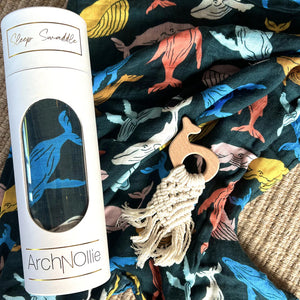 Image of swaddle showing swaddle and packaging