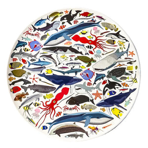 Top view image of Ocean Animals plate