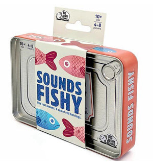 Front view image of Sounds Fishy, Game in a Tin