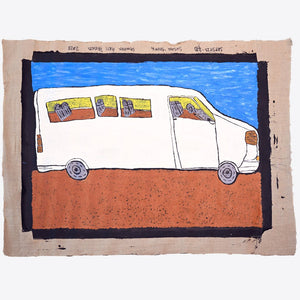 Art Centre Bus - Susan Young - Acrylic on linen 600mm x 750mm