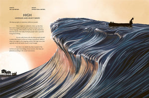Image of page from book title Wave Atlas, everything you need to know about waves, written by Sarah Zambello and illustrated by Susy Zanella