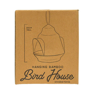 Side view image of Green Bamboo Bird House packaging