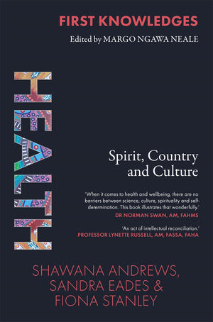 Book cover of 'First Knowledges' with colorful text design on a dark background