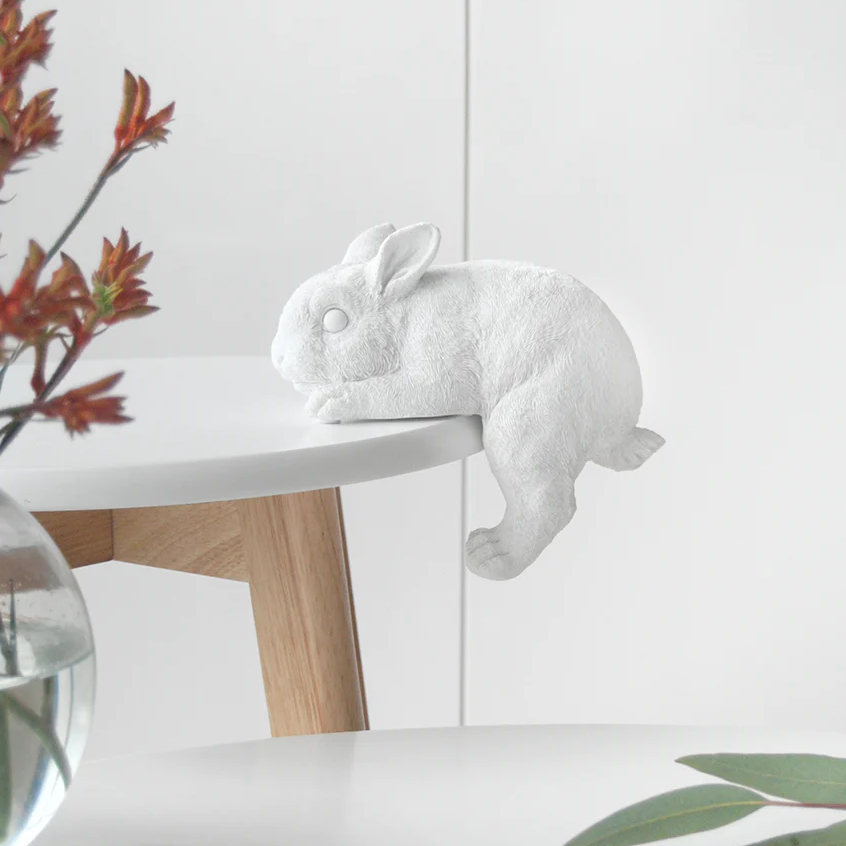 White Shelf Bunny