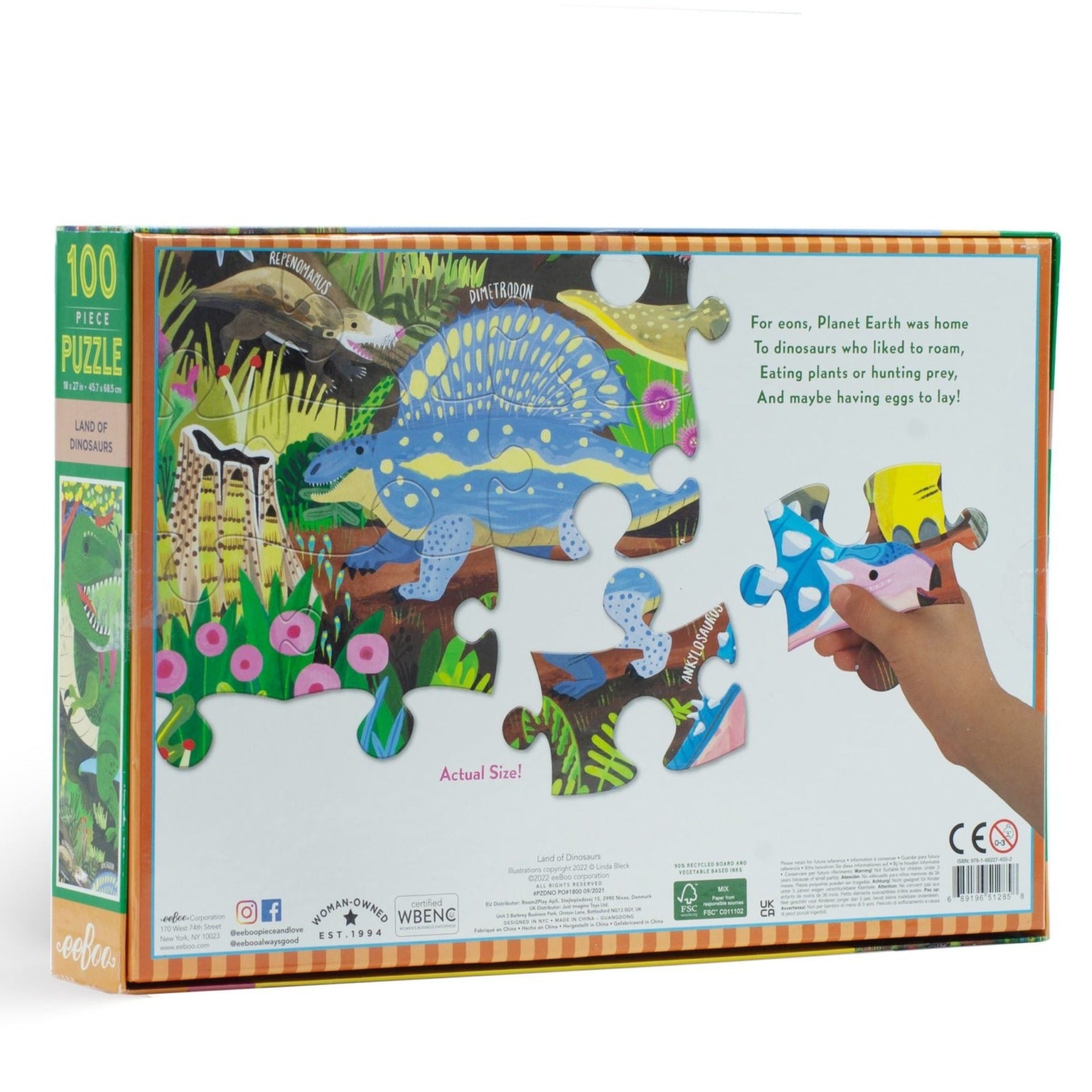 Land of Dinosaurs Puzzle 100 pce