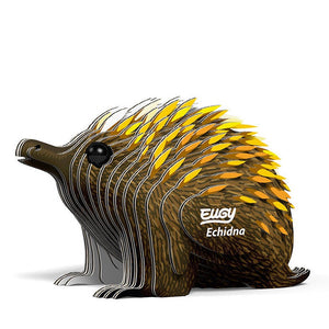Side view image of EUGY Echidna on white background.