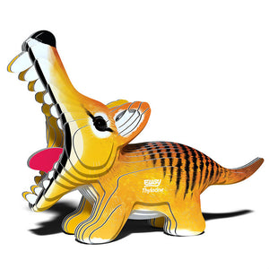 Side view image of EUGY Tasmanian Tiger on white background.