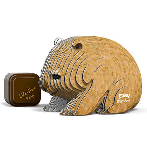 Side view image of EUGY Wombat on white background.