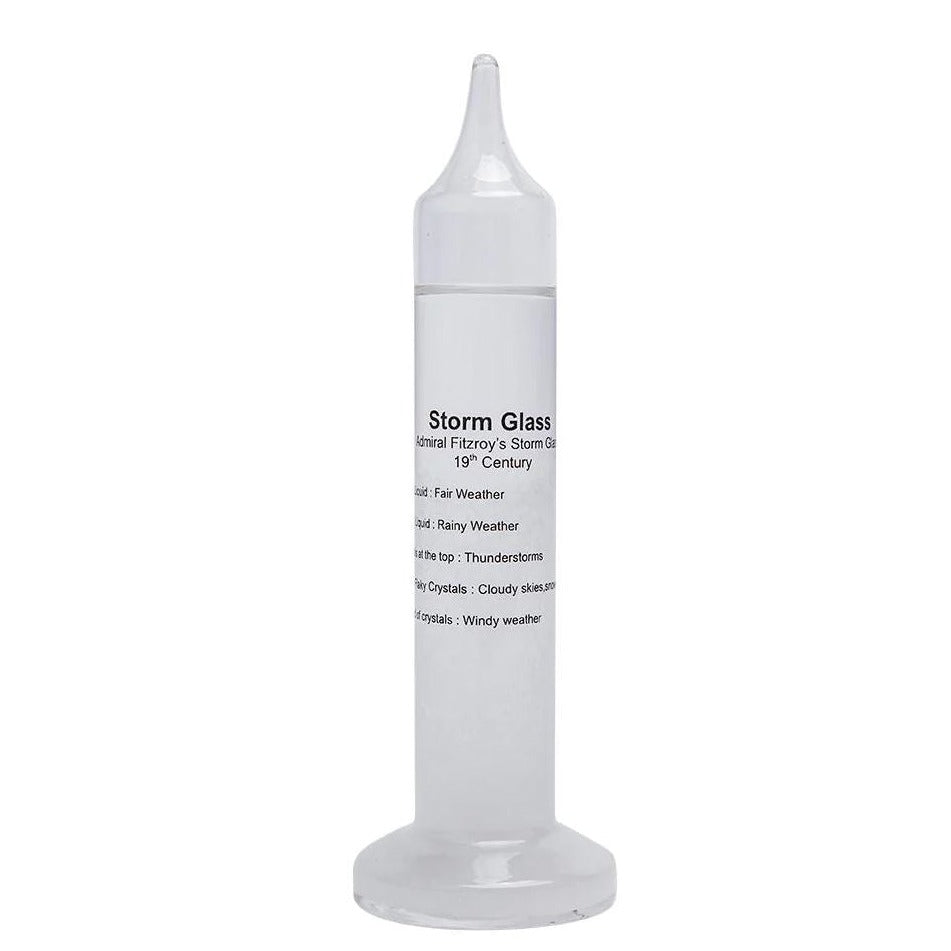 Front view image of Minature Fitzroys Storm Glass 