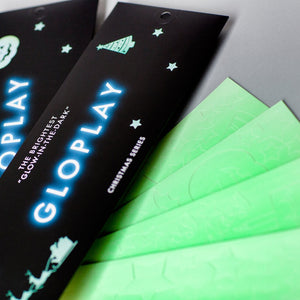Glowplay glow in the dark sticker packaging