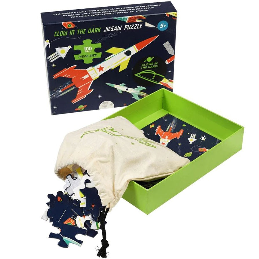 Space Age Rex Glow in the Dark Puzzle 100pc