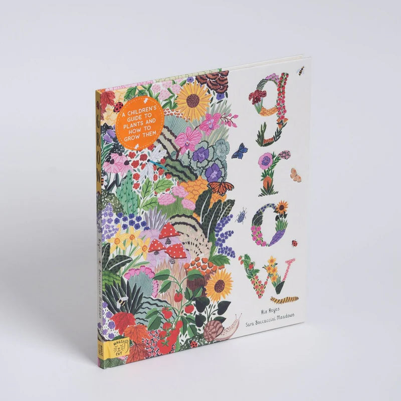 Image of front cover of book titled Grow written by Rizanino Reyes, illustrated by Sara Boccaccini Meadows