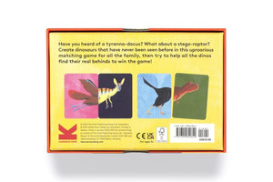 Back view image of Find My Behind Dino: A Dinosaur Memory Game packaging
