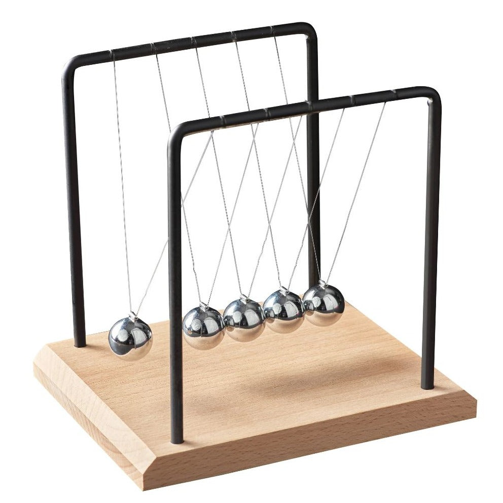 Image of 18cm Tall Newtons Cradle on white background