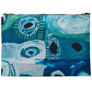 Cotton Poly Zip Bag by May Wokka Chapman for Martumili