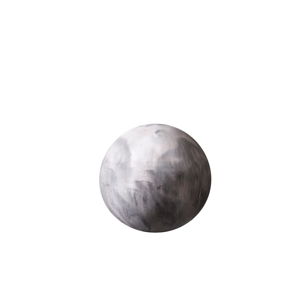 Marble-textured sphere on a white background