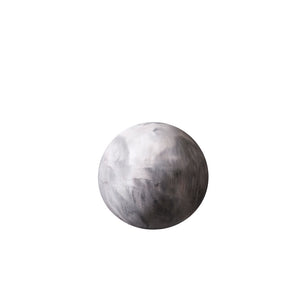 Marble-textured sphere on a white background