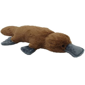 Image of Platypus Peter plush toy in brown and grey