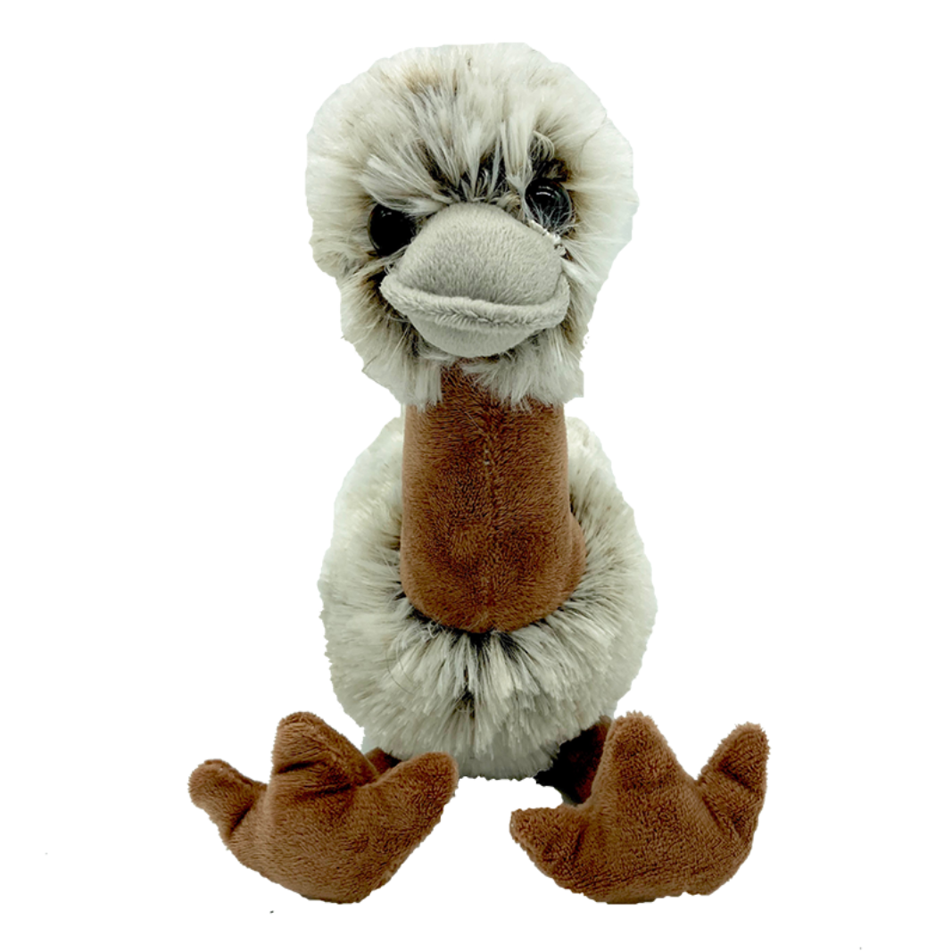 Front view image of plush toy Emu Emma