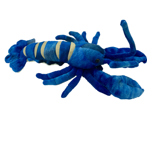Image of blue plush lobster plush toy