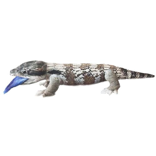 Side view image of Blue Tongue Skink Plush toy by Huggable Toys
