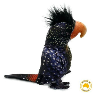 Side view image of Red Tailed Cockatoo Karrack plush toy