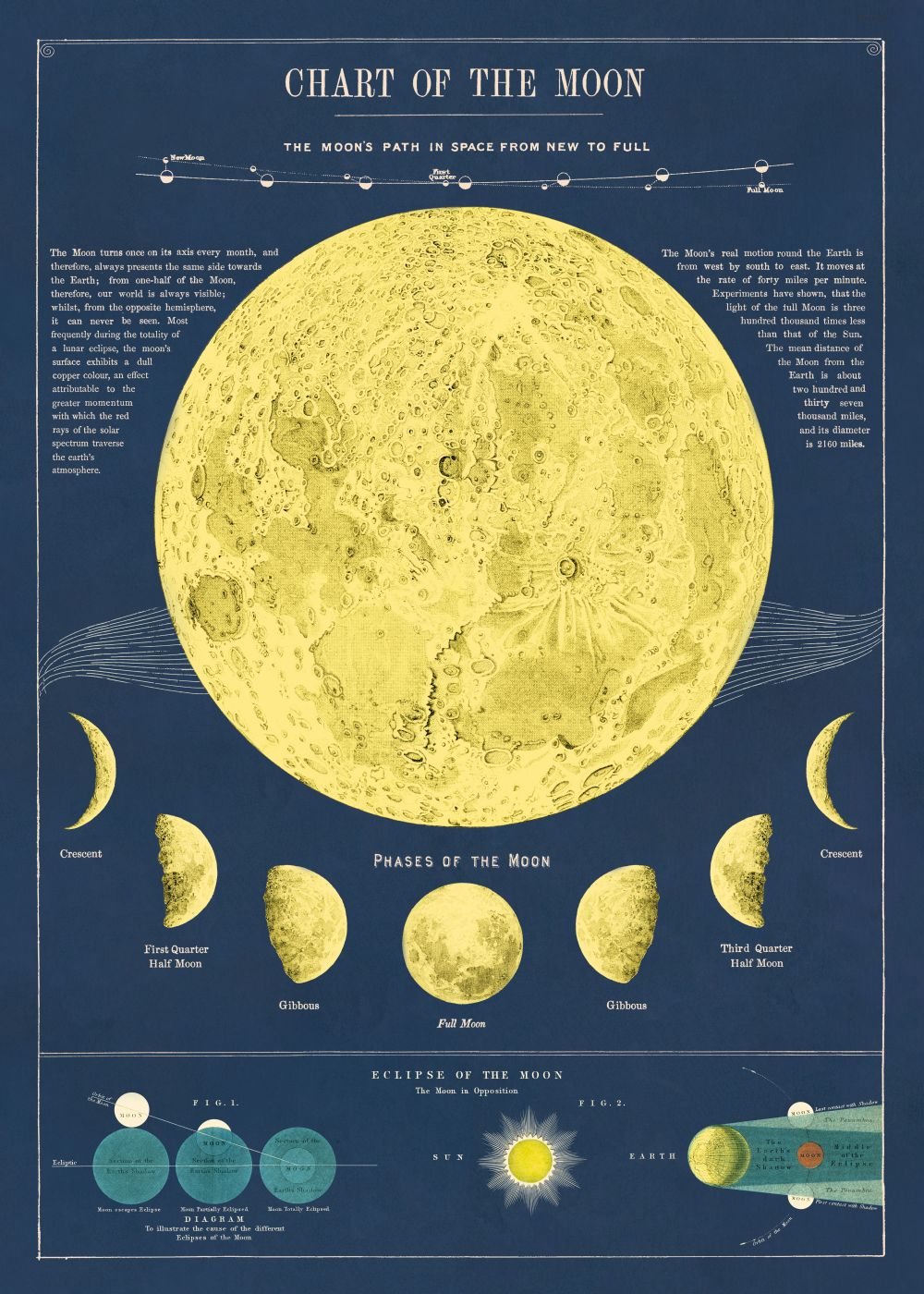 Image of Chart of the Moon poster