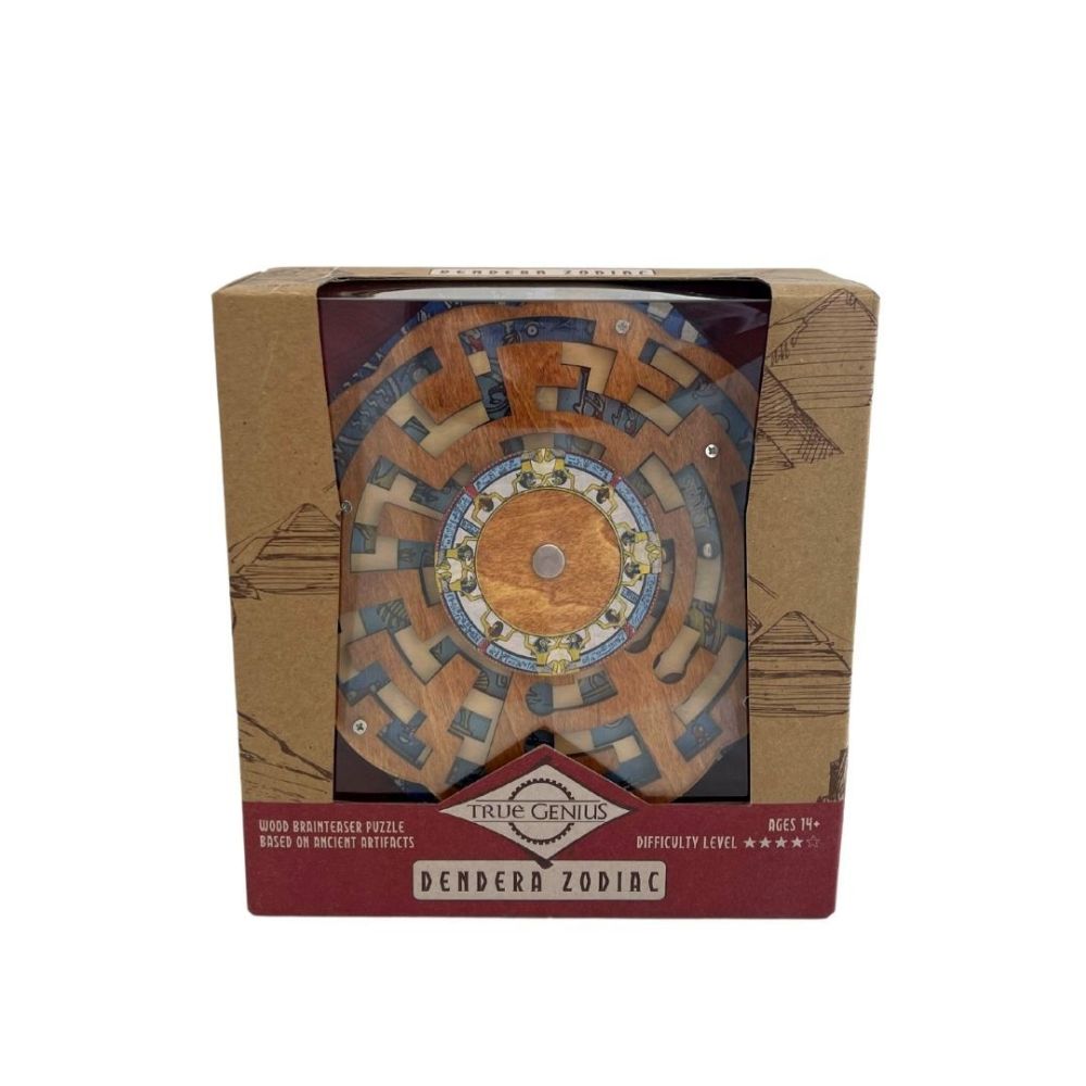 Front view image of Project Genius Dendera Zodiac puzzle in packaging