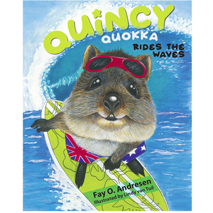 Quincy Quokka Rides the Wave