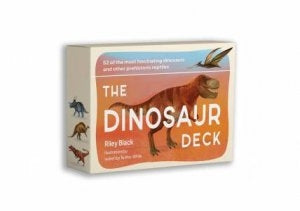 Front view image of the Dinosaur Deck packaging