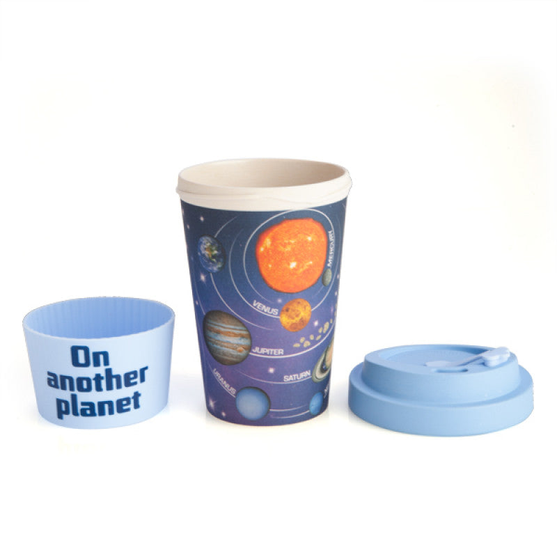 Front view image of On Another Plan travel mug showing individual components
