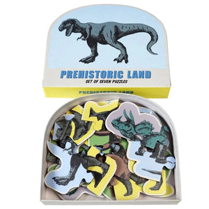 Prehistoric Land Set of 7 Dinosaur Puzzles
