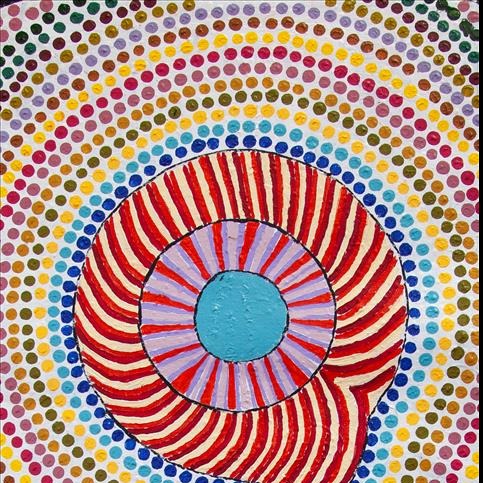 Acrylic on Canvas Painting by Marlene Anderson of Martu Milli Art Centre