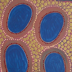 Acrylic on Canvas Painting by Robina Clause Chapman of Martu Milli Art Centre