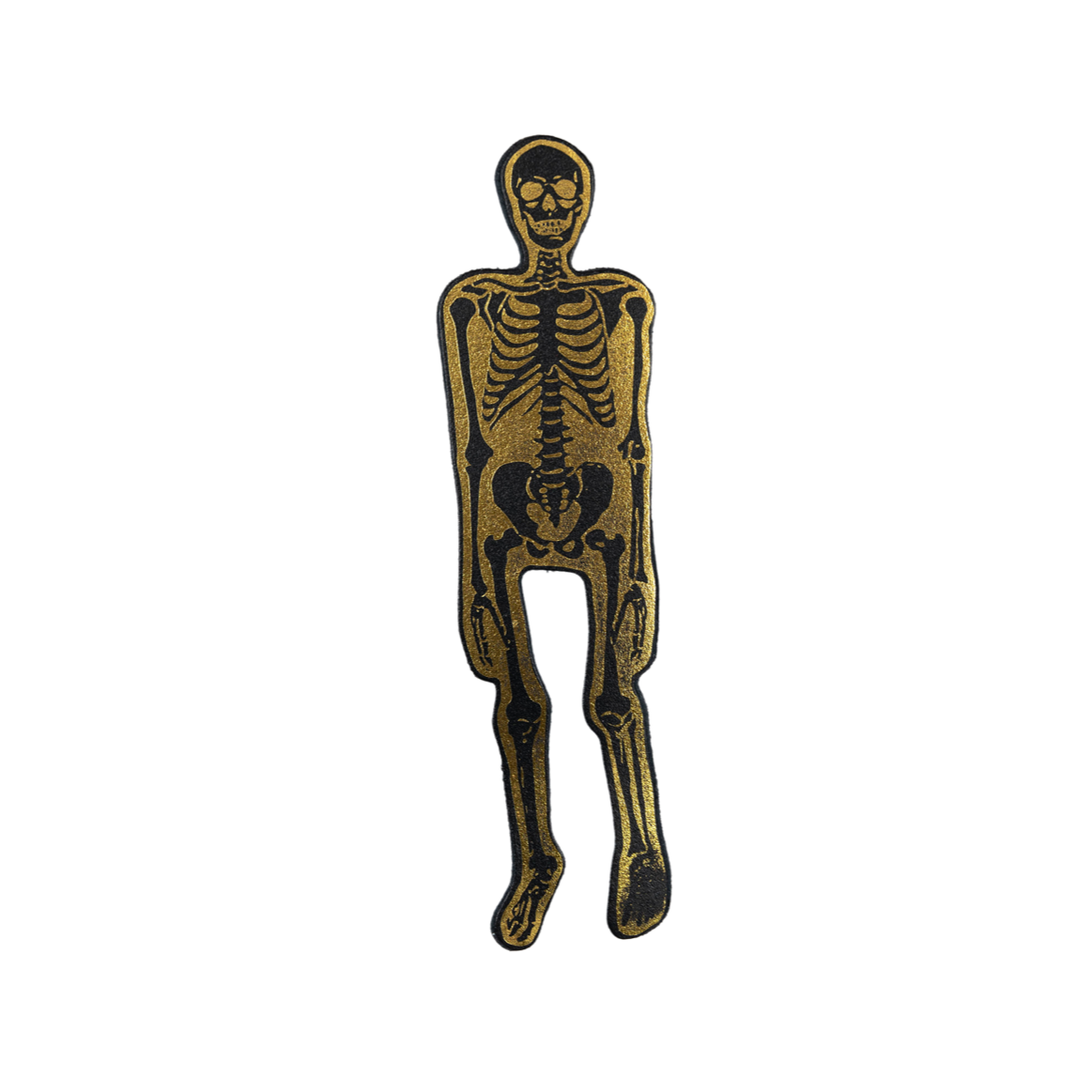 Skeleton Bookmark Black Gold