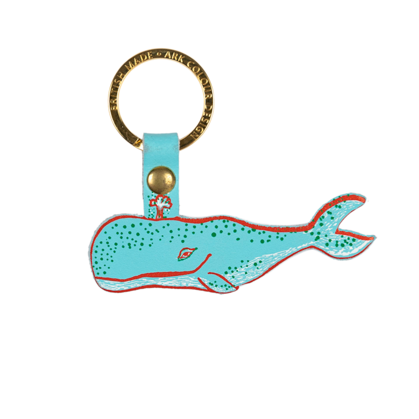 Whale Turqouise Key Fob