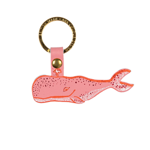 Whale Pale Pink Key Fob