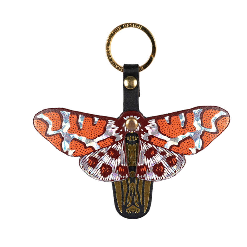 Butterfly Key Fob Orange Holographic