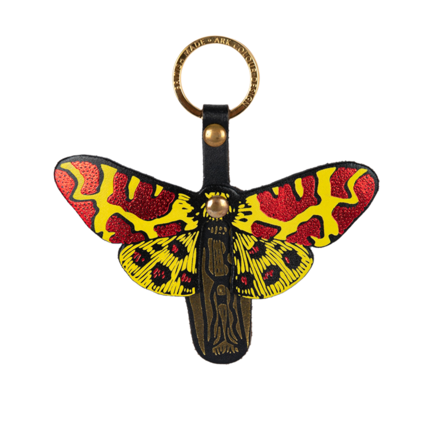Butterfly Key Fob Red & Yellow