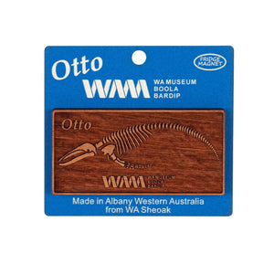 Wooden Magnet - Otto Skeleton - Cut Out Voegeler Creation